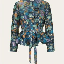 Stine Goya Farahi Top - Blue Leopard