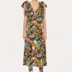 Stine Goya Naima Dress Artist Canvas At Night