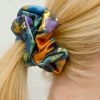 Stine Goya Blue Organza Jacquard Scrunchy