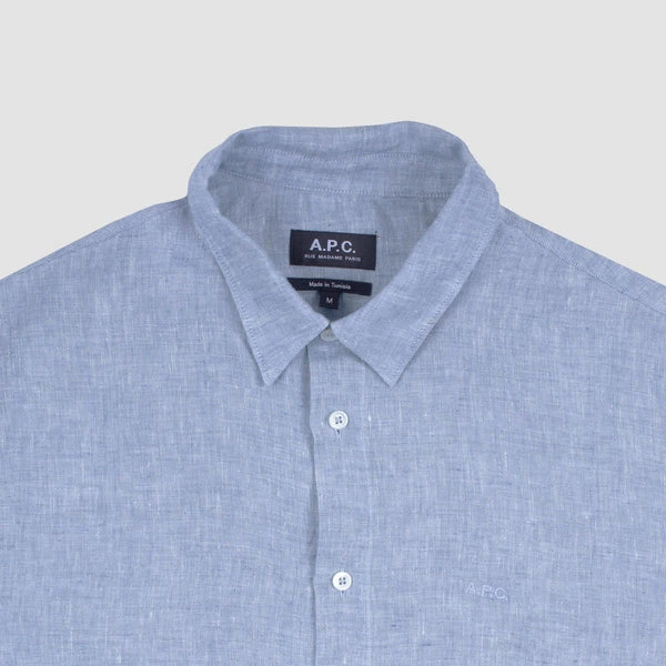 A.P.C. Vincent Shirt - Blue 3 A.P.C. Vincent Shirt - Blue