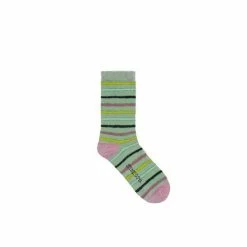 Stine Goya Caty Socks Striped Green Lurex
