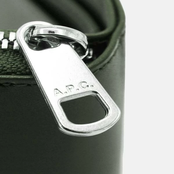 A.P.C. Vert Fonce Emmanuel Letter Logo Wallet 4 A.P.C. Vert Fonce Emmanuel Letter Logo Wallet