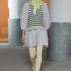 Stine Goya Greta Knitted Vest Lilac Grass