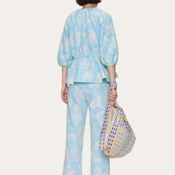 Stine Goya Isra Trousers - The Life Of A Tulip Blue