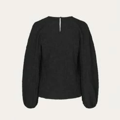 Stine Goya Ida Top Black Structure Stretch