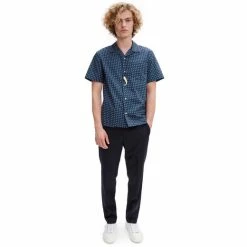 A.P.C. Lloyd S/S Shirt - Dark Blue