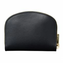 A.P.C. Black Demi Lune Leather Wallet