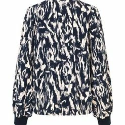 Stine Goya Cyrene Top Navy Abstract Landscape 7 Stine Goya Cyrene Top Navy Abstract Landscape