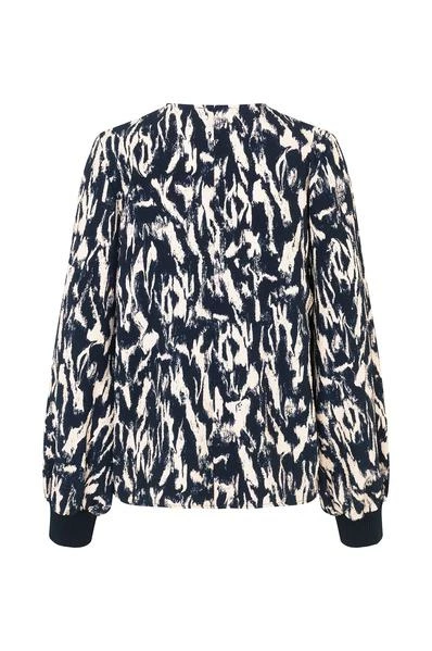 Stine Goya Cyrene Top Navy Abstract Landscape 5 Stine Goya Cyrene Top Navy Abstract Landscape