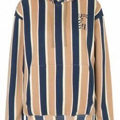 Stine Goya Jamila Hoodie - Brown Stripes Responsible