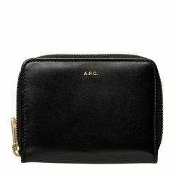 A.P.C. Schwarz Emmanuelle Portemonnaie