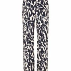 Stine Goya Aiden Pants Navy Abstract Landscape