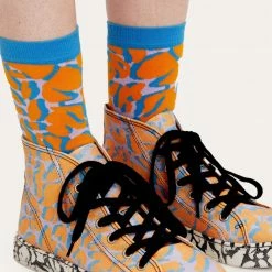 Stine Goya Caty Socks Orange Leaf