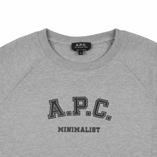 A.P.C. Phil Sweatshirt - Light Heather Grey 4 A.P.C. Phil Sweatshirt - Light Heather Grey