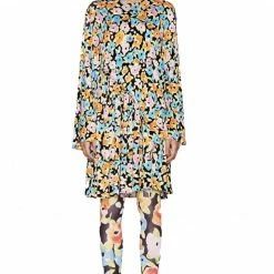 Stine Goya River Dress - Watercolour Flora Sustainable