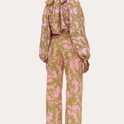 Stine Goya Corinne Blouse - Flower Foliage Pink