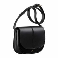 A.P.C. Black Leather Betty Bag