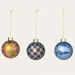Stine Goya Christmas Baubles - Blue