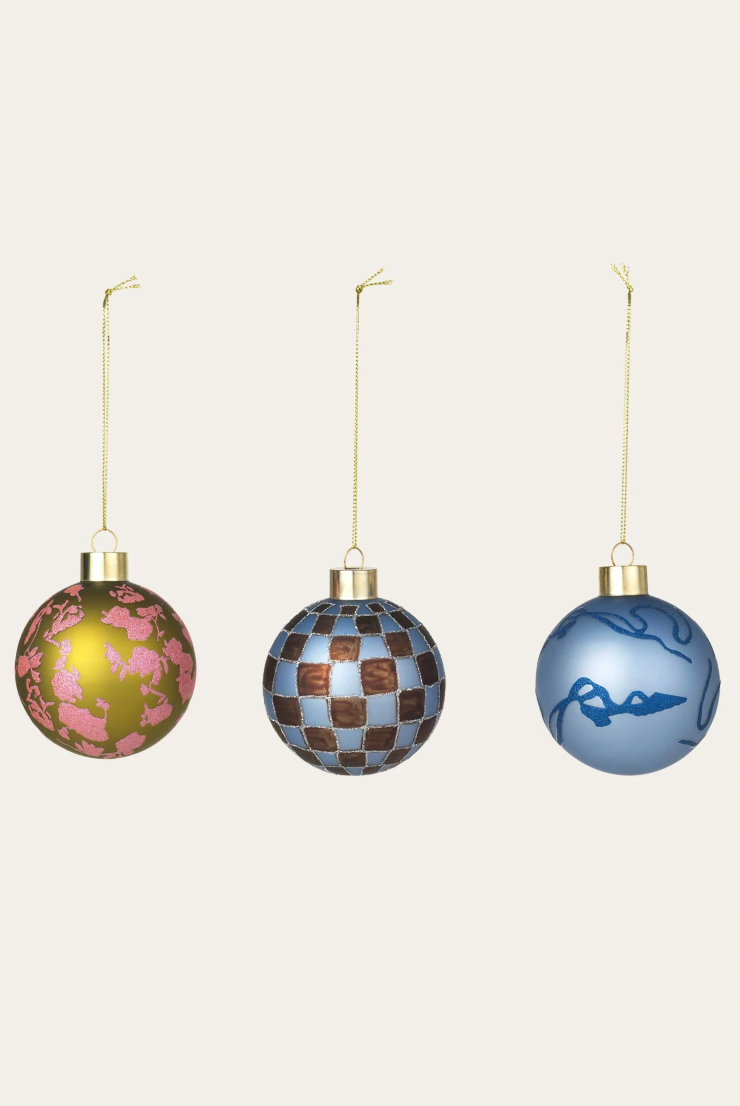 Stine Goya Christmas Baubles - Blue 2 Stine Goya Christmas Baubles - Blue