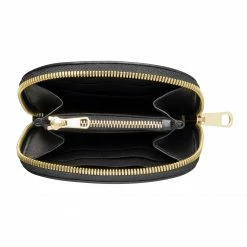 A.P.C. Black Demi Lune Leather Wallet