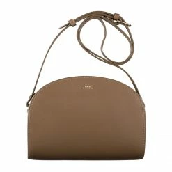 A.P.C. Taupe Demi Lune Tasche