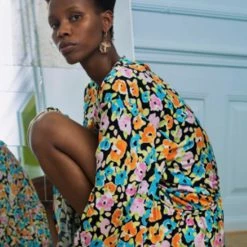 Stine Goya River Dress - Watercolour Flora Sustainable