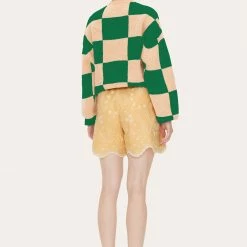 Stine Goya Ash Cardigan - Green Cream Melange