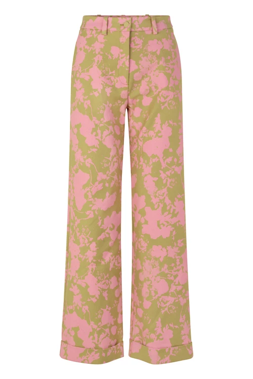 Stine Goya Alexia Pants - Flower Foliage Pink 3 Stine Goya Alexia Pants - Flower Foliage Pink