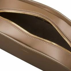 A.P.C. Taupe Demi Lune Tasche