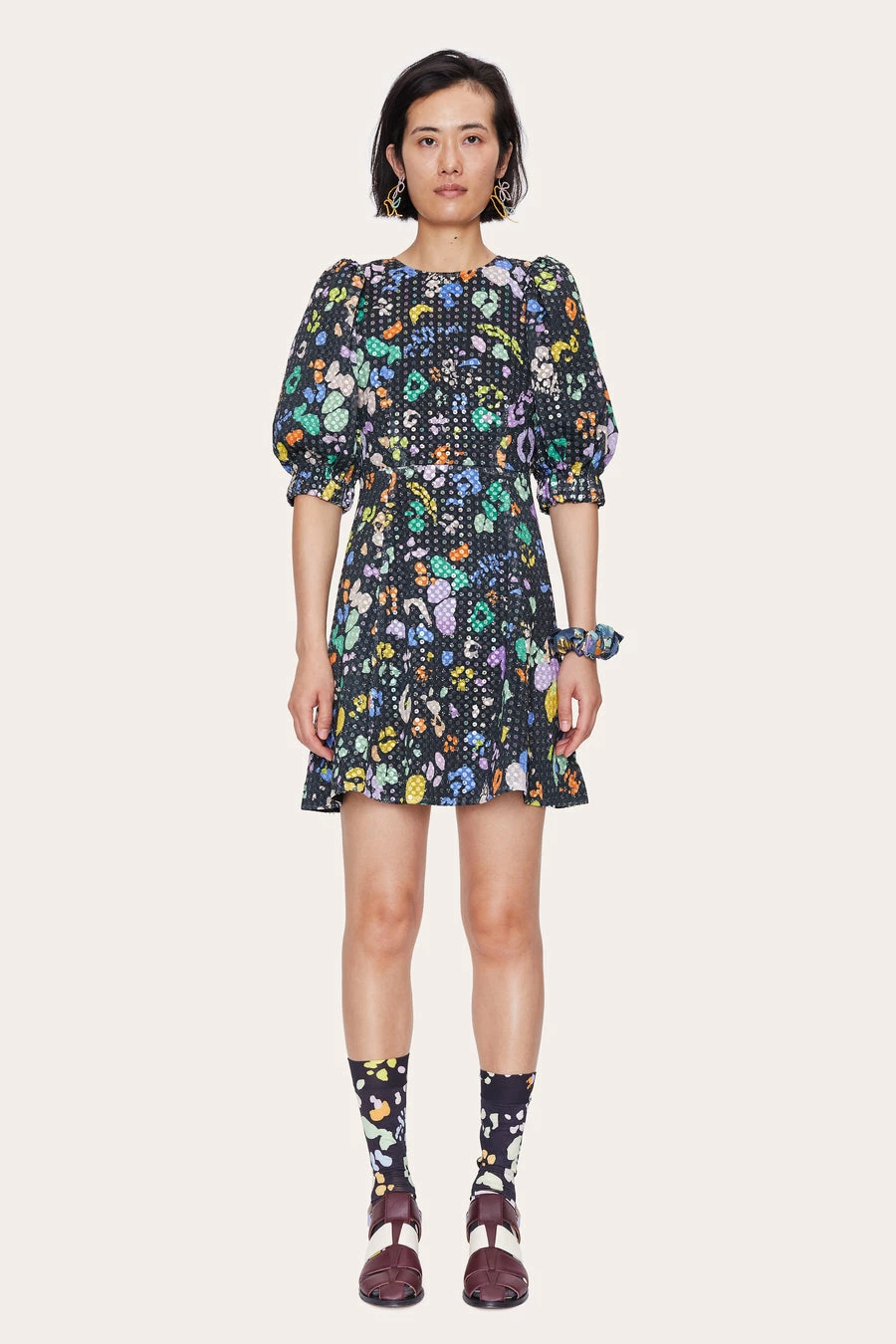 Stine Goya Black Sequin Leopard Celina Dress 5 Stine Goya Black Sequin Leopard Celina Dress