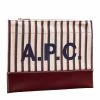 A.P.C. Striped Axelle Clutch