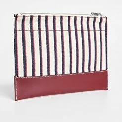 A.P.C. Striped Axelle Clutch