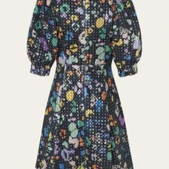 Stine Goya Black Sequin Leopard Celina Dress