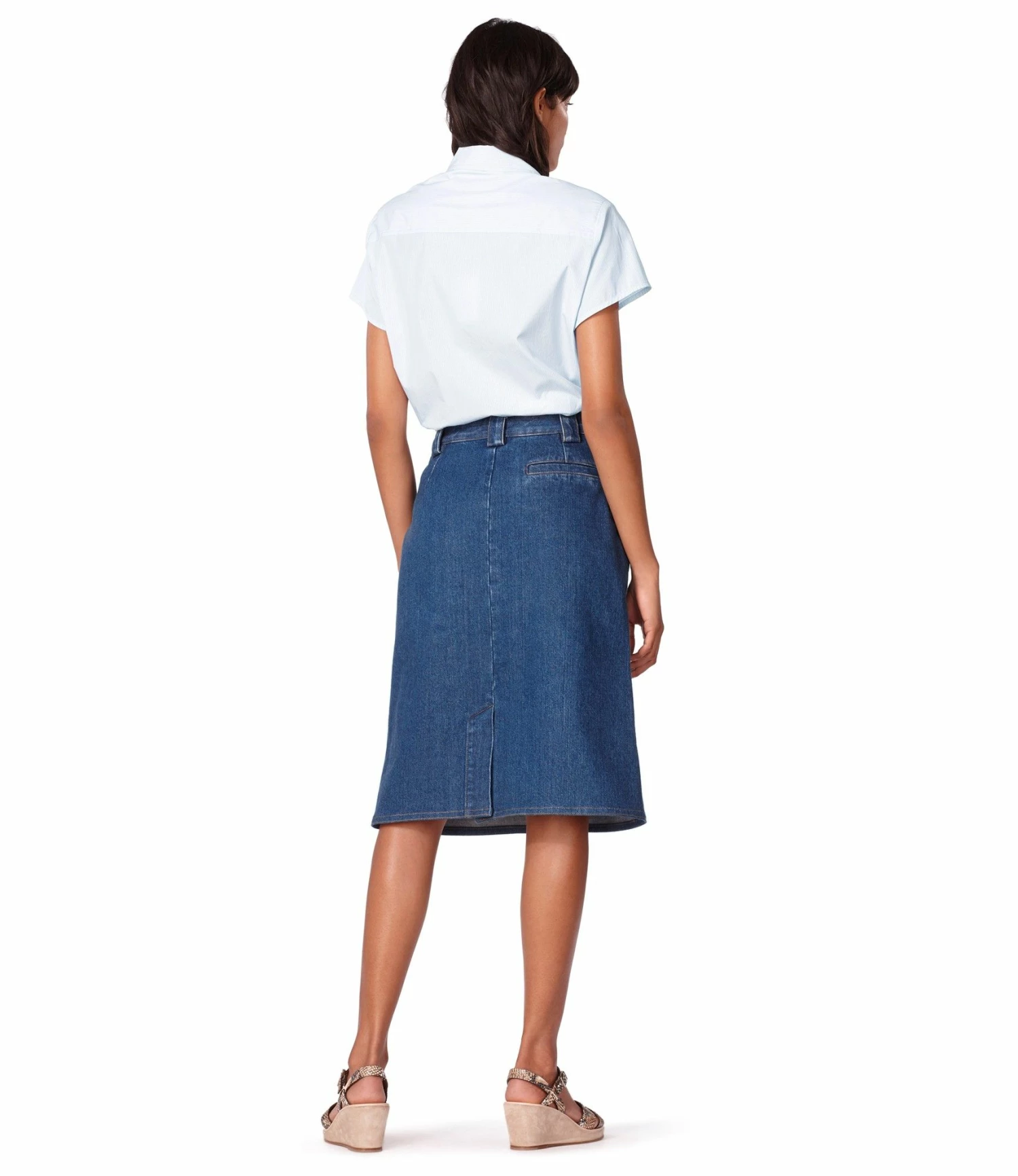 A.P.C. Pale Blue Stripes Marina Blouse 5 A.P.C. Pale Blue Stripes Marina Blouse