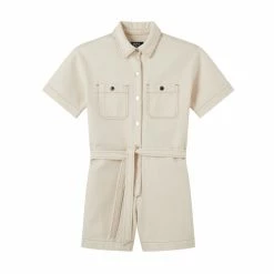 A.P.C. Cream Amelie Jumpsuit
