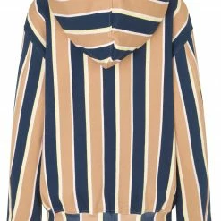 Stine Goya Jamila Hoodie - Brown Stripes Responsible