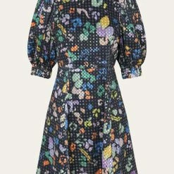 Stine Goya Black Sequin Leopard Celina Dress