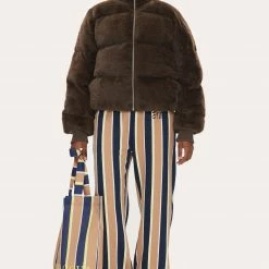 Stine Goya Zaza Pants - Brown Stripes Responsible 8 Stine Goya Zaza Pants - Brown Stripes Responsible
