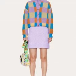 Stine Goya Ash Cardigan - Multi Checks