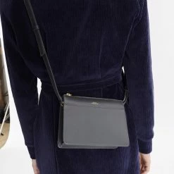 A.P.C. Mini Gris Ella Tasche 5 A.P.C. Mini Gris Ella Tasche