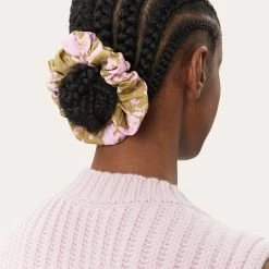 Stine Goya Scrunchy - Flower Foliage Pink