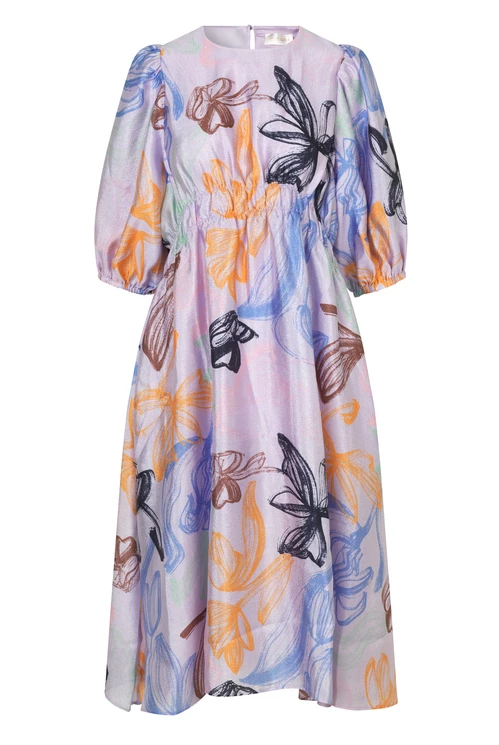 Stine Goya Elizabeth Dress - Stroke Tulips 3 Stine Goya Elizabeth Dress - Stroke Tulips