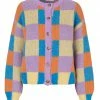 Stine Goya Ash Cardigan - Multi Checks