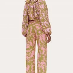 Stine Goya Alexia Pants - Flower Foliage Pink 9 Stine Goya Alexia Pants - Flower Foliage Pink